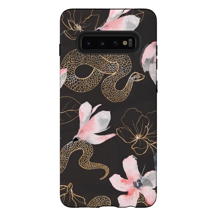 Galaxy S10 plus StrongFit gold snake by haroulita