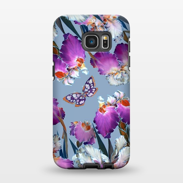 Galaxy S7 EDGE StrongFit purple lilac flowers by haroulita
