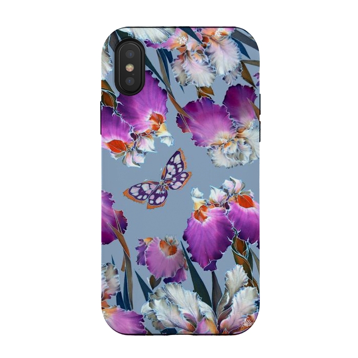 iPhone Xs / X StrongFit purple lilac flowers by haroulita