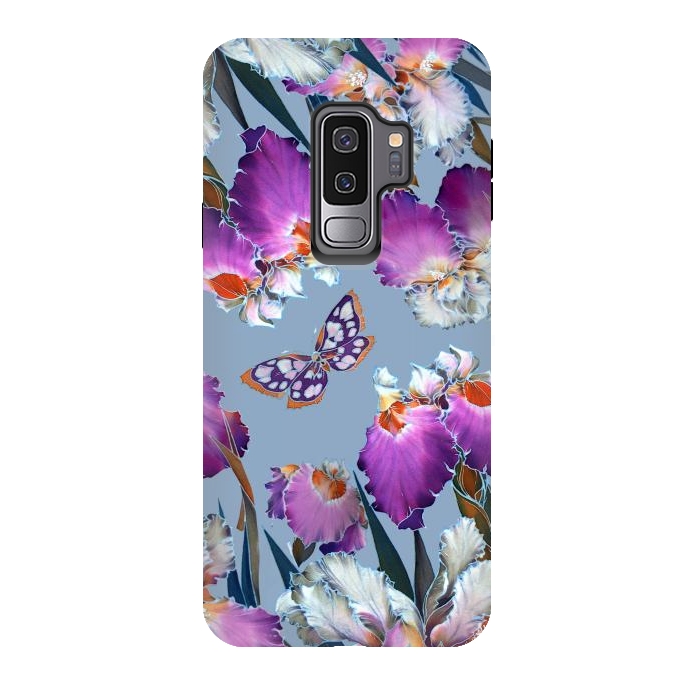 Galaxy S9 plus StrongFit purple lilac flowers by haroulita