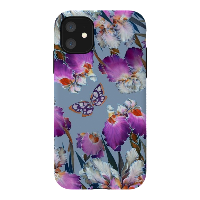 iPhone 11 StrongFit purple lilac flowers by haroulita