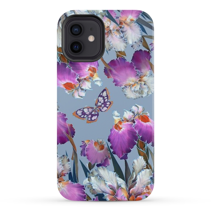 iPhone 12 mini StrongFit purple lilac flowers by haroulita