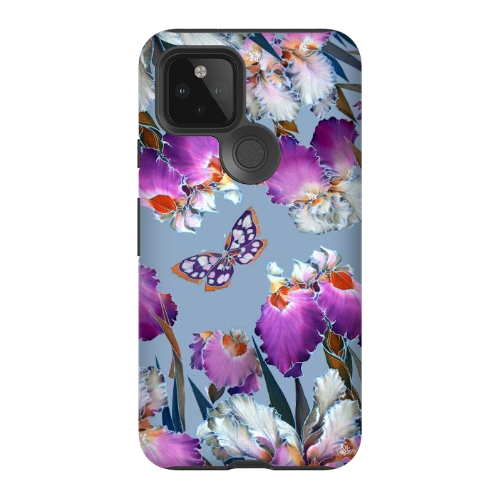 Pixel 5 StrongFit purple lilac flowers by haroulita