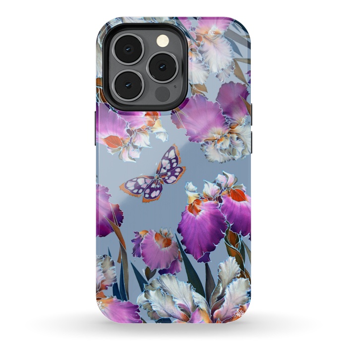 iPhone 13 pro StrongFit purple lilac flowers by haroulita