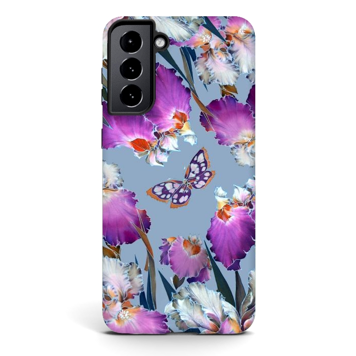 Galaxy S21 StrongFit purple lilac flowers by haroulita