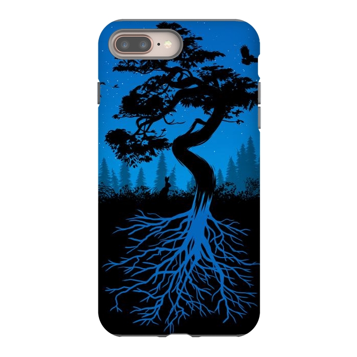 iPhone 7 plus StrongFit Bonsai roots at night by Alberto