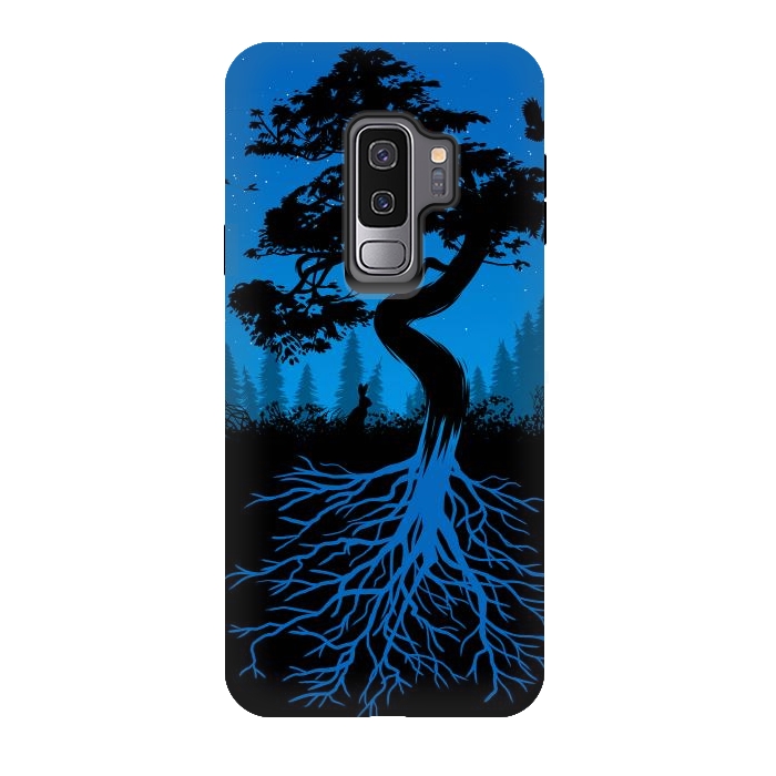 Galaxy S9 plus StrongFit Bonsai roots at night by Alberto