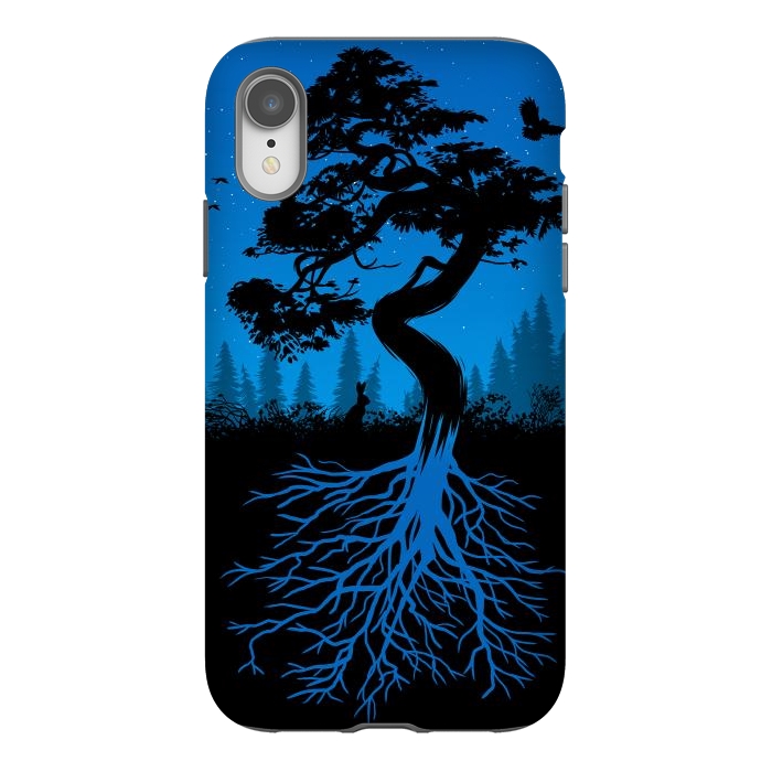 iPhone Xr StrongFit Bonsai roots at night by Alberto