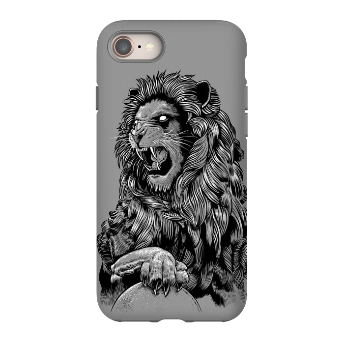 iPhone 8 StrongFit Statue lion by Alberto