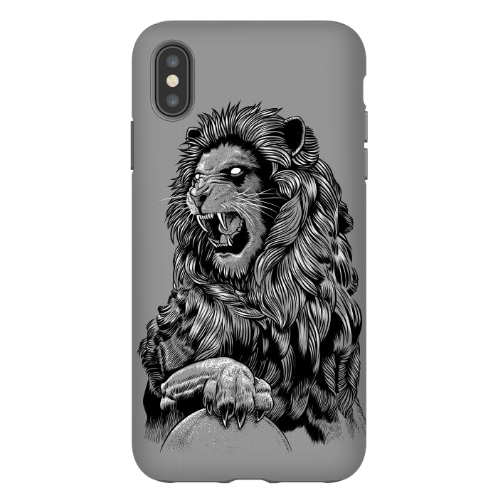 iPhone Xs Max StrongFit Statue lion by Alberto