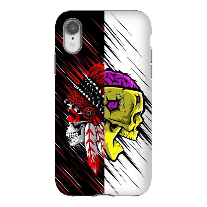 iPhone Xr StrongFit Skulls indian brain by Alberto