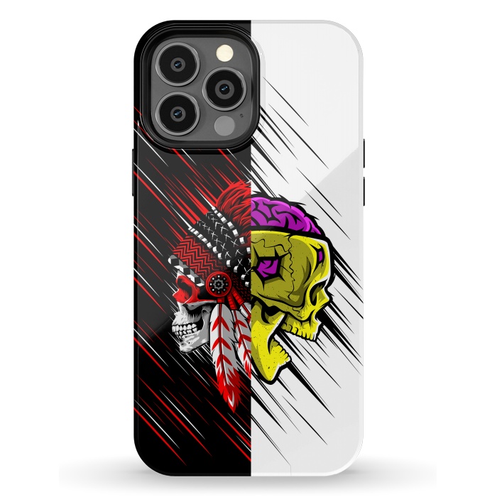 iPhone 13 Pro Max StrongFit Skulls indian brain by Alberto