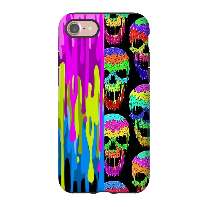 iPhone 7 StrongFit Skulls and liquid by Alberto