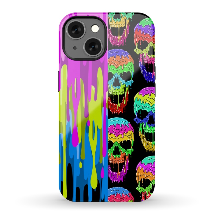 iPhone 13 StrongFit Skulls and liquid by Alberto