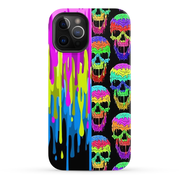 iPhone 12 Pro Max StrongFit Skulls and liquid by Alberto