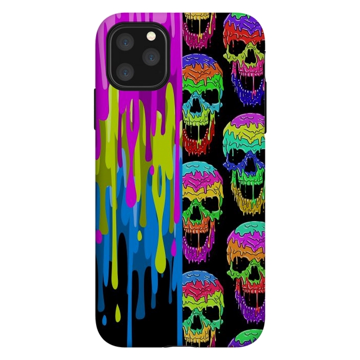 iPhone 11 Pro Max StrongFit Skulls and liquid by Alberto