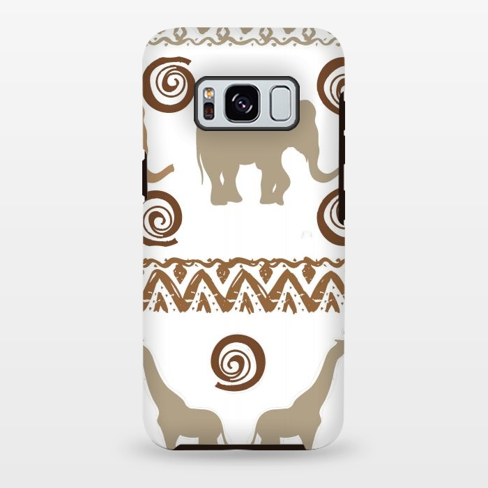Galaxy S8 plus StrongFit giraffe and elephant by haroulita