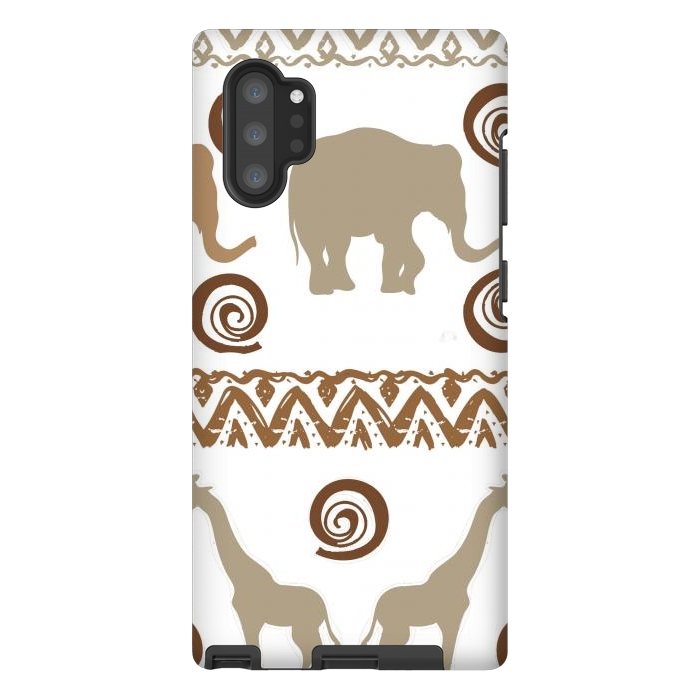 Galaxy Note 10 plus StrongFit giraffe and elephant by haroulita