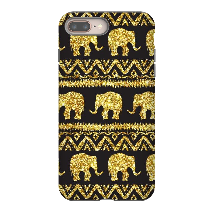 iPhone 7 plus StrongFit glitter elephant by haroulita