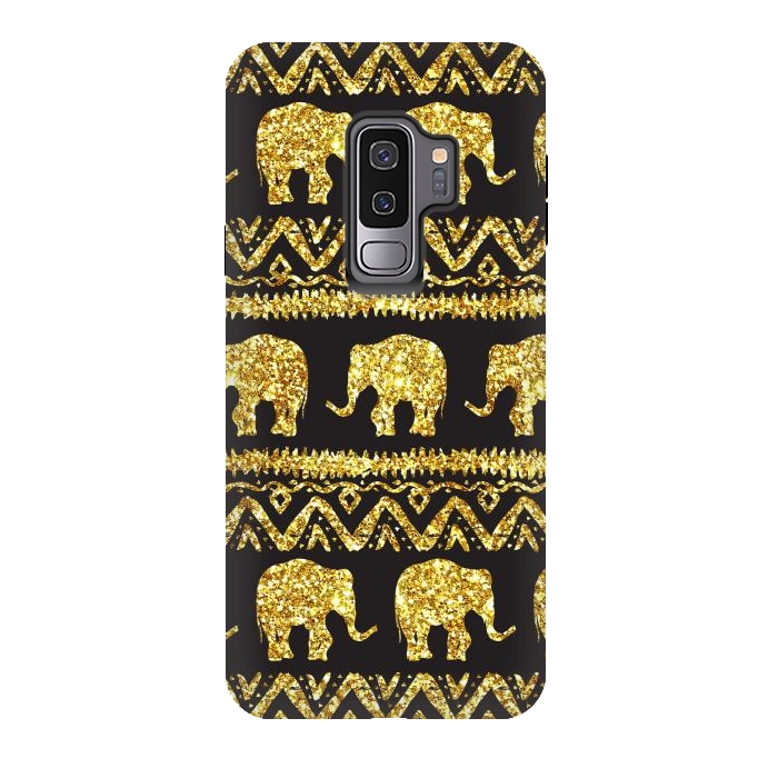 Galaxy S9 plus StrongFit glitter elephant by haroulita