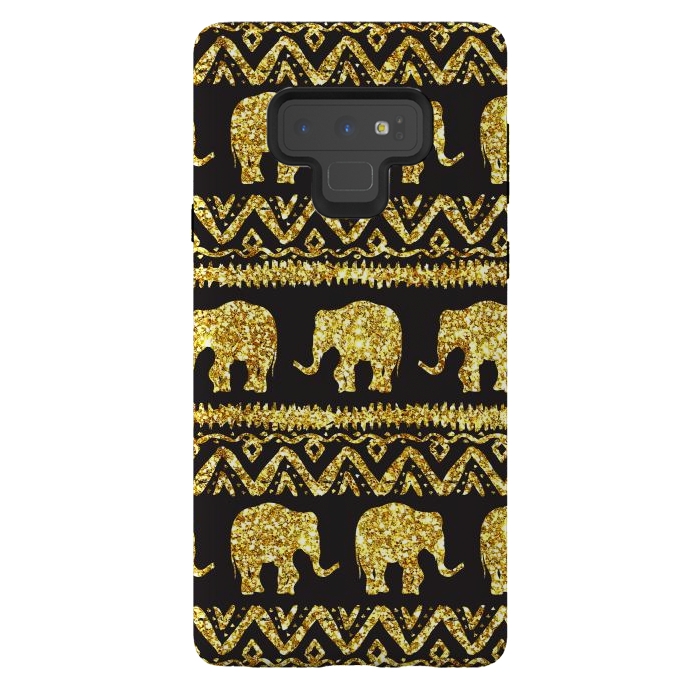 Galaxy Note 9 StrongFit glitter elephant by haroulita