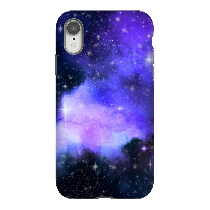 iPhone Xr StrongFit purple galaxy by haroulita