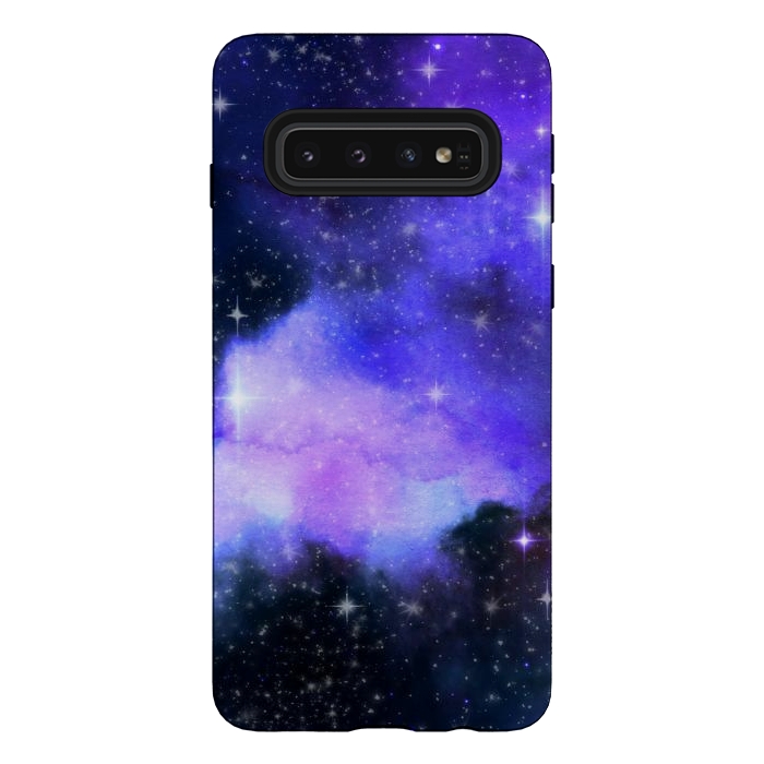 Galaxy S10 StrongFit purple galaxy by haroulita