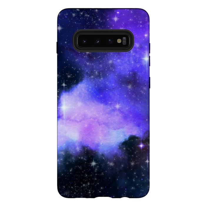 Galaxy S10 plus StrongFit purple galaxy by haroulita