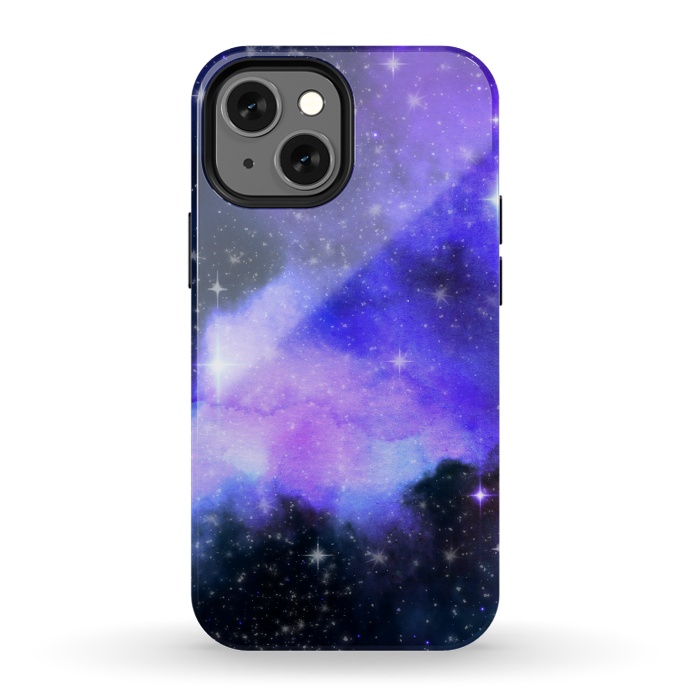 iPhone 13 mini StrongFit purple galaxy by haroulita