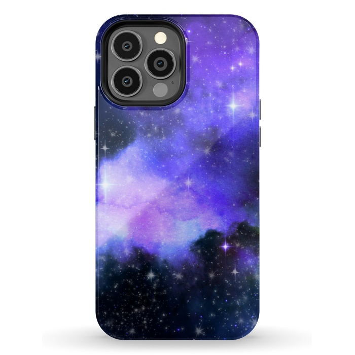 iPhone 13 Pro Max StrongFit purple galaxy by haroulita