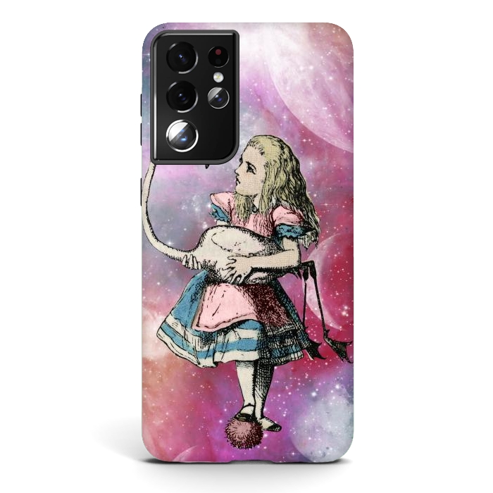 Galaxy S21 ultra StrongFit Alice in space by haroulita