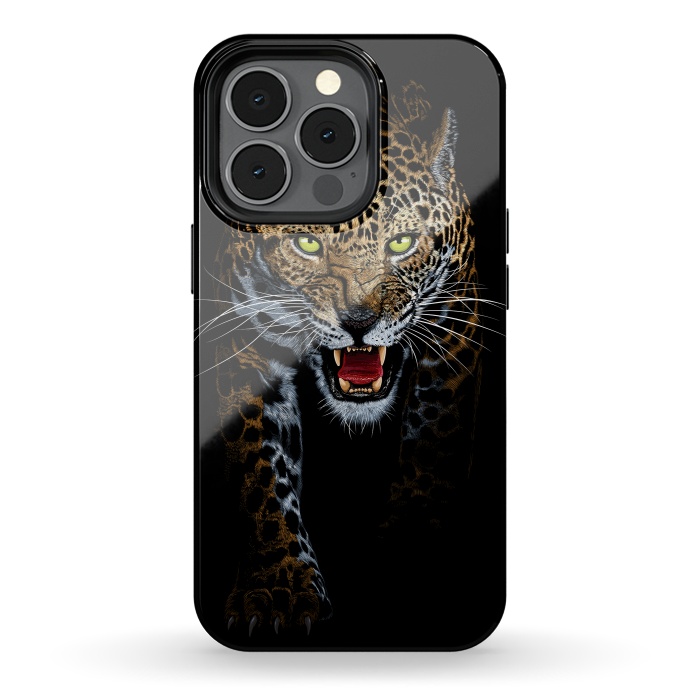 iPhone 13 pro StrongFit Leopard in the shadows by Alberto
