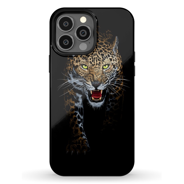 iPhone 13 Pro Max StrongFit Leopard in the shadows by Alberto