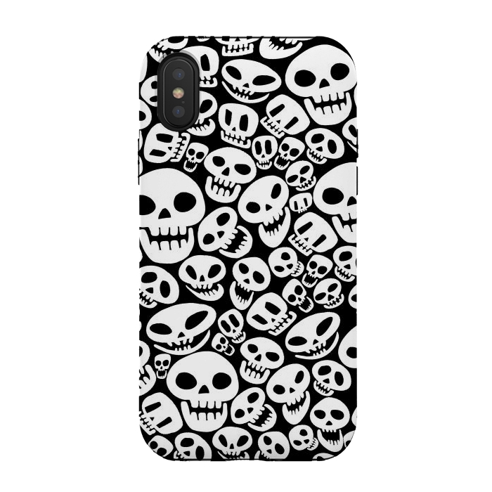 iPhone Xs / X StrongFit Cute skulls by Alberto
