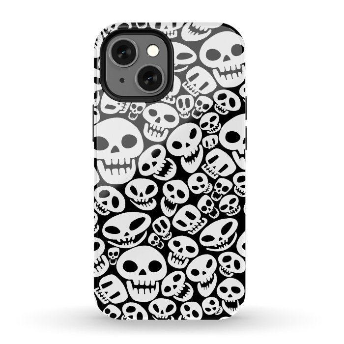 iPhone 13 mini StrongFit Cute skulls by Alberto