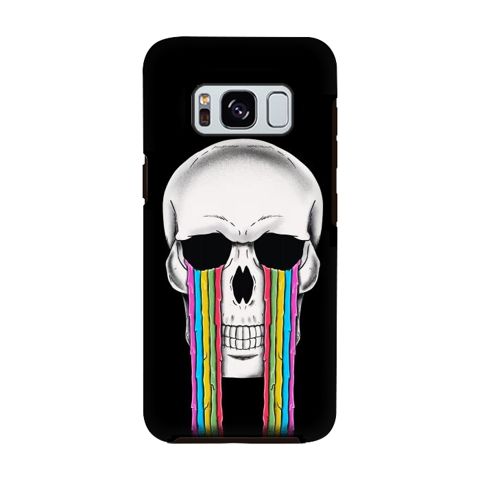 Galaxy S8 StrongFit Skull Crying by Coffee Man