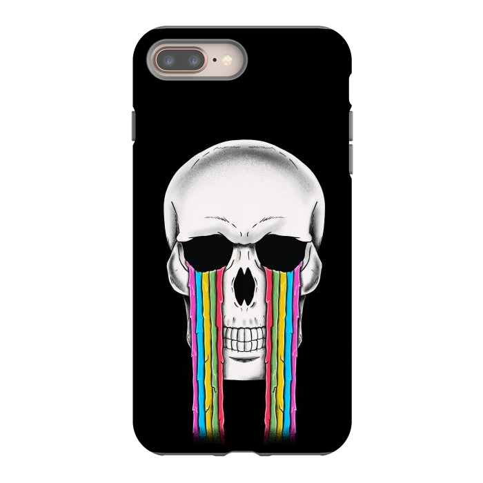 iPhone 8 plus StrongFit Skull Crying by Coffee Man