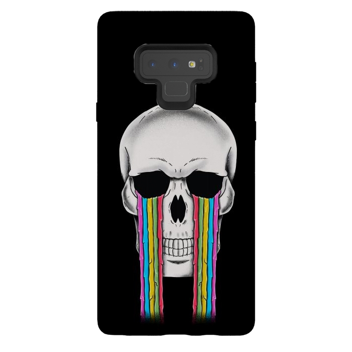 Galaxy Note 9 StrongFit Skull Crying by Coffee Man