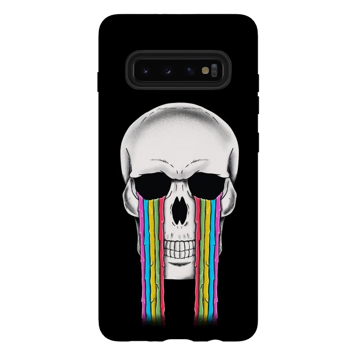 Galaxy S10 plus StrongFit Skull Crying by Coffee Man