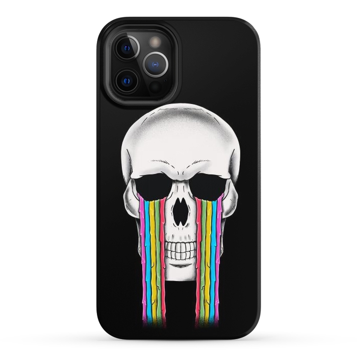 iPhone 12 Pro StrongFit Skull Crying by Coffee Man