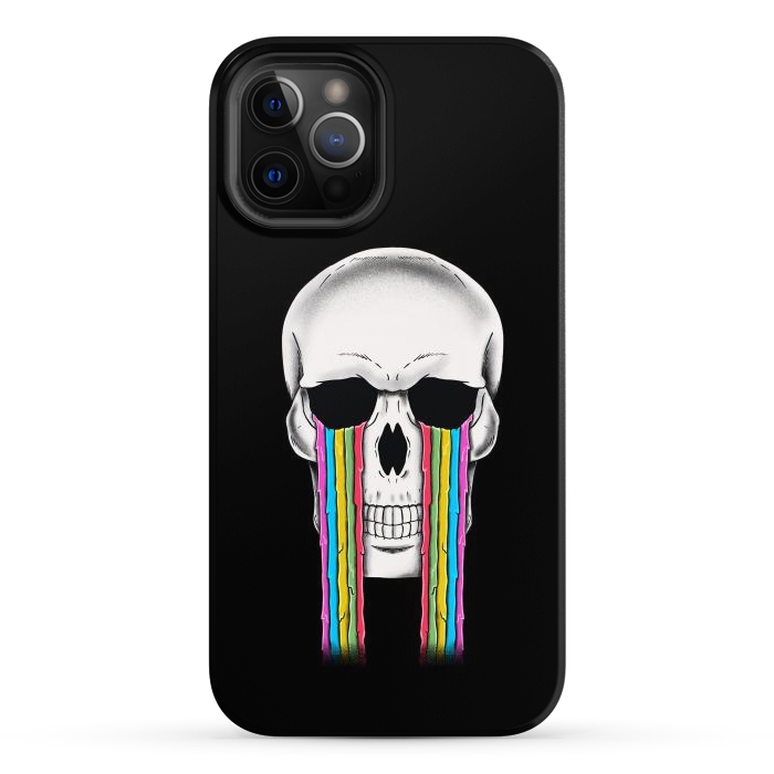 iPhone 12 Pro Max StrongFit Skull Crying by Coffee Man