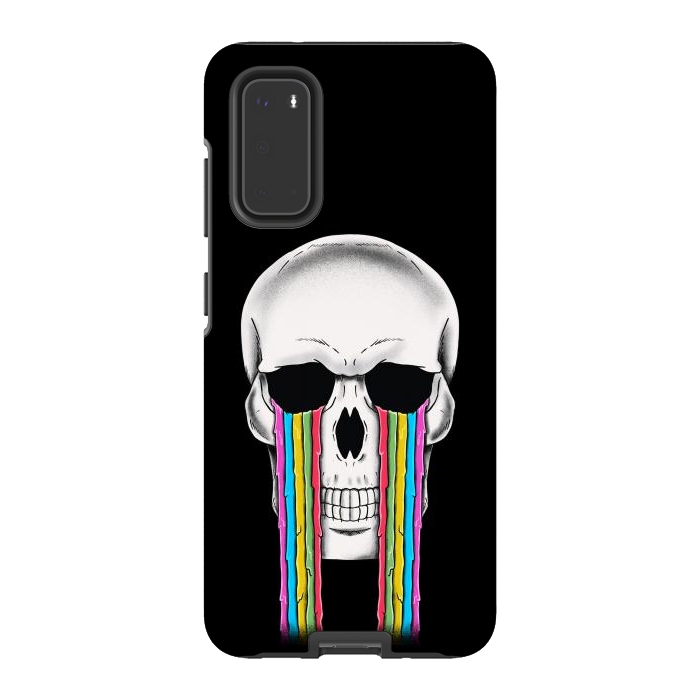 Galaxy S20 StrongFit Skull Crying by Coffee Man