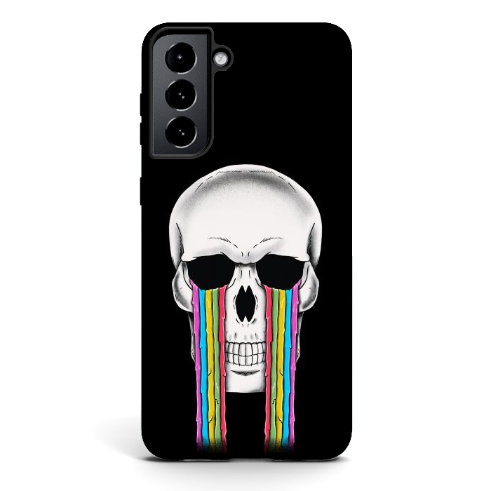 Galaxy S21 plus StrongFit Skull Crying by Coffee Man