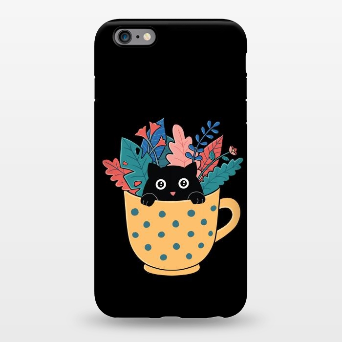 iPhone 6/6s plus StrongFit Cat and flowers by Coffee Man