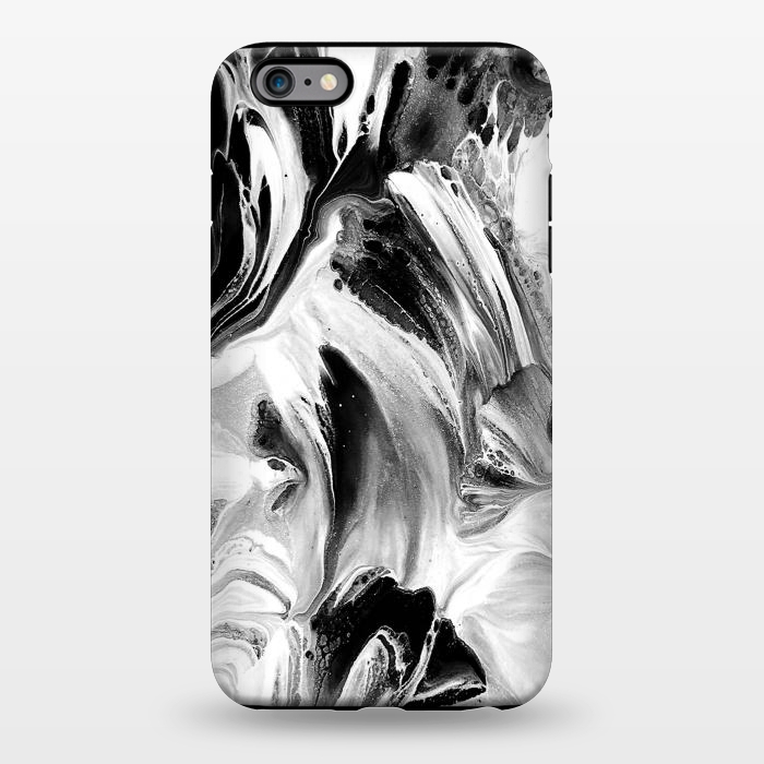 iPhone 6/6s plus StrongFit Black and White Brushed Paint by Ashley Camille