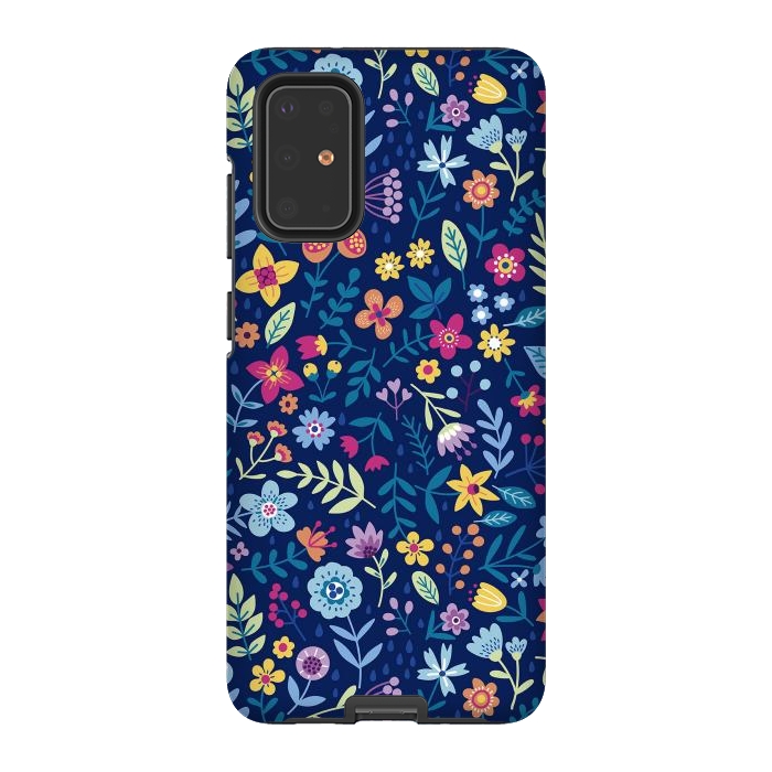 Galaxy S20 Plus StrongFit Multicolor Beautiful Flowers  by ArtsCase