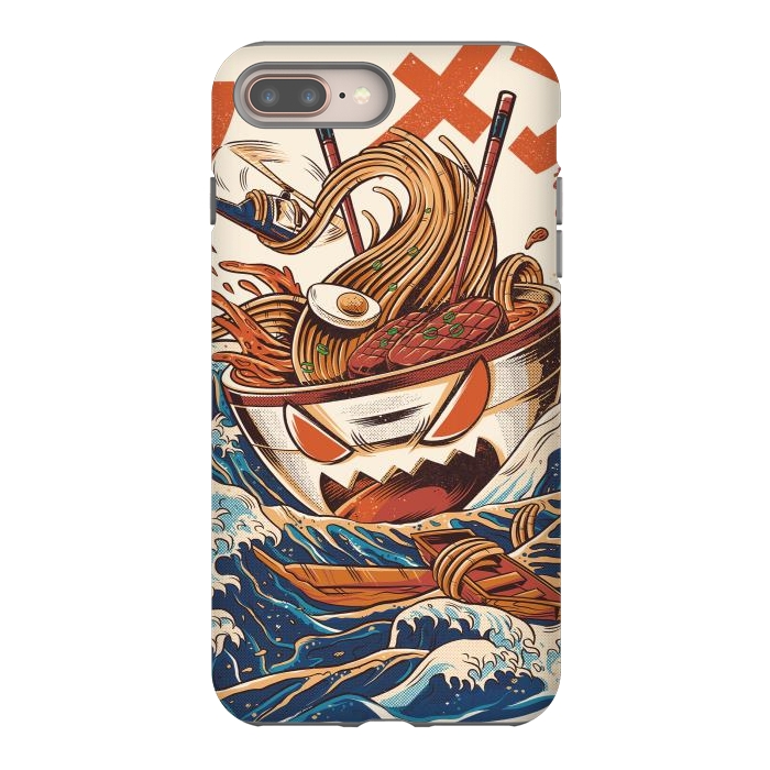 iPhone 7 plus StrongFit The Great Ramen off Kanagawa by Ilustrata