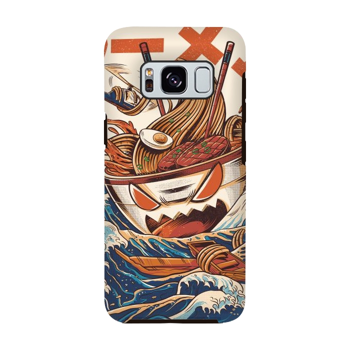 Galaxy S8 StrongFit The Great Ramen off Kanagawa by Ilustrata