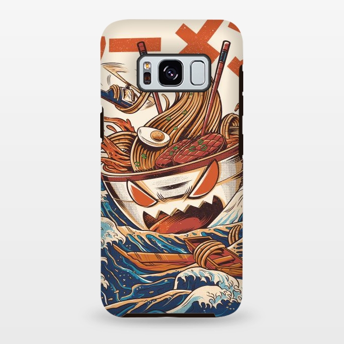 Galaxy S8 plus StrongFit The Great Ramen off Kanagawa by Ilustrata