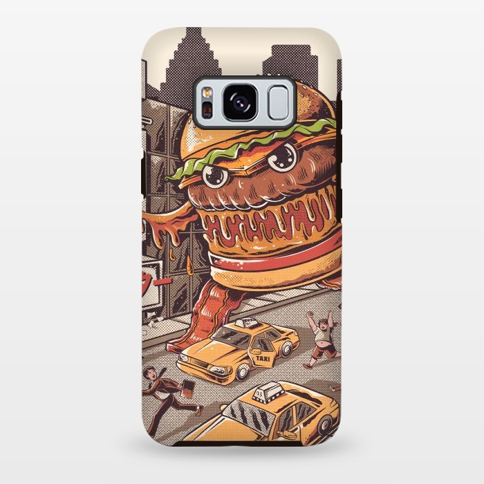 Galaxy S8 plus StrongFit Burgerzilla by Ilustrata
